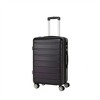 BEAFUP Retractable Luggage Compartment with a Lightweight and Durable Hard Shell, Rotating Wheels, Password Lock, 3-piece Set, Black - 2 of 4
