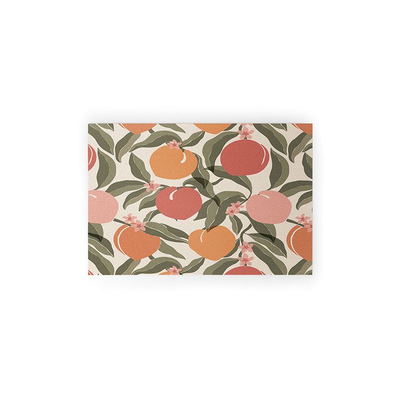 Cuss Yeah Designs Abstract Peaches 36" x 24" Welcome Mat - Society6, 1 of 4