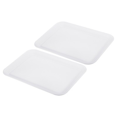 Unique Bargains Plastic Rectangle Reusable Fast Food Dining Areas Serving Trays
