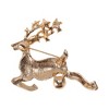Unique Bargains Christmas Brooches YNCP736-1 Alloy Dripping Wax Multicolor 1 Pc - 4 of 4