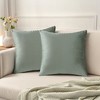 Unique Bargains Velvet Modern Solid Couch Sofa Home Decorative Pillow Covers 2 Pcs - 2 of 4