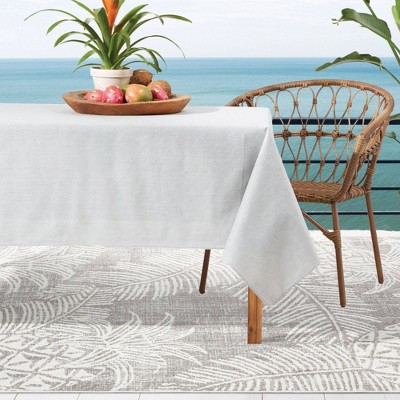 Taupe and Ivory Pineapple 8' x 10' Indoor/Outdoor Rug