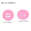 Unique Bargains Resin Snap Fastener Round Flat 4-Hole Sewing Buttons 10 Pcs - 2 of 4
