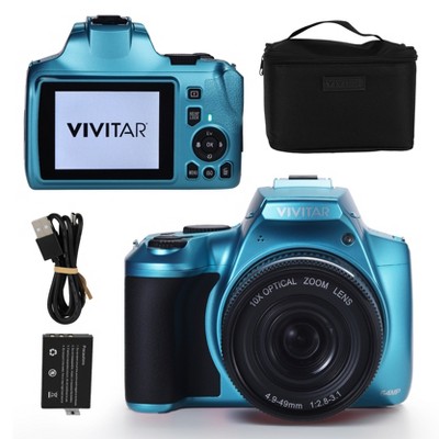 VIVITAR 4K Digital Camera with 64MP, 10x Optical Zoom, 3” LCD Display, LED Flash, Auto Focus, Macro Mode, Vlogging & Photography
