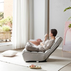 Racxily Ergonomic Gray Reclining Chair - Multifunctional Chair with 4-Segment Back, 3 Modes, Folding Space-Saving, for Living Room/Bedroom/Balcony - 1 of 4
