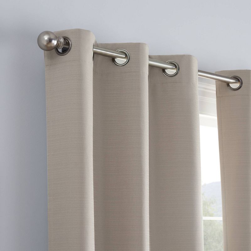 Set of 2 Talisa Absolute Zero and Draft Blocker Blackout Curtain Panels - Eclipse, 3 of 12