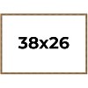 PosterPalooza | Textured Gold Picture Frame - UV Acrylic, Backing Board, Hanging Hardware Included - 3 of 4