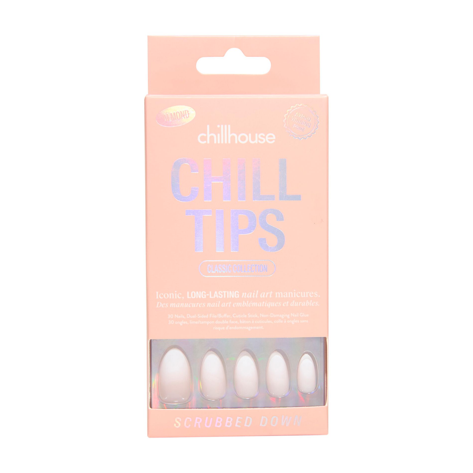 Chillhouse Chill Tips Press-On Nail Set - Classics Collection - Scrubbed Down - 24ct