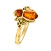 Ross-Simons Amber Bumblebee Ring in 18kt Gold Over Sterling - 3 of 4