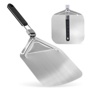 NutriChef Pizza Peel for Oven and Grill - Durable and Safe Aluminum Base with Stainless Steel Handle - 1 of 4