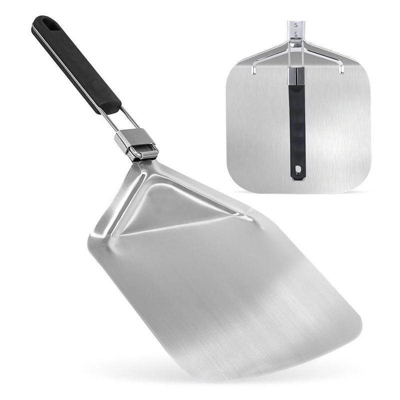 NutriChef Pizza Peel for Oven and Grill - Durable and Safe Aluminum Base with Stainless Steel Handle, 1 of 9