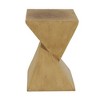 Twisted Hourglass Outdoor Accent Table, Lightweight Concrete Patio End Table for Outside Use, Patio Side Tables -Christopher Knight Home - 4 of 4