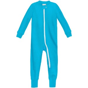 City Threads USA-Made Organic Cotton Super-Soft Footless Zip Footie - 1 of 4