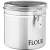 Oggi Jumbo 8 Stainless Steel Flour Clamp Canister - Airtight Food Storage Container Ideal for Kitchen & Pantry Storage of Flour - 3 of 4