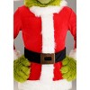 HalloweenCostumes.com 4T   Kids Dr. Seuss Grinch Santa Open Face Halloween Costume for Toddlers, Red/White/Green - 4 of 4