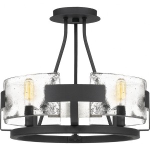 Quoizel Lighting Stratum 4 - Light Semi-Flush Mount in  Royal Ebony - 1 of 4