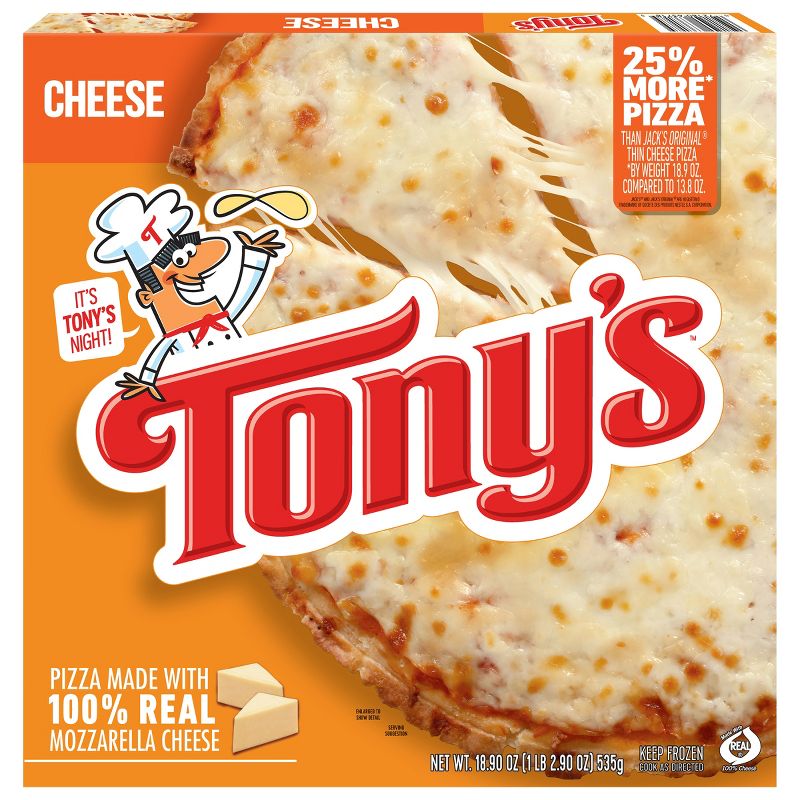 Tony&#39;s Pizzeria Style Crust Cheese Frozen Pizza - 18.9oz, 1 of 7