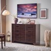 Farmhouse Drawers Dresser for Bedroom, Wood Curved Wide Chest of Drawers - 2 of 4