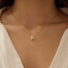 Personalized Initial Necklace for Women - Bubble Letter Charm in Gold/Silver, Dainty Cute Non-Tarnish Jewelry, Teen Gift - 2 of 4