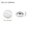 Unique Bargains Cloth Covered Aluminum Sewing Buttons 20 Pcs - 2 of 4