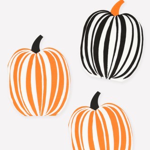 Meri Meri Stripe Pumpkin Napkins (Pack of 16) - 1 of 4