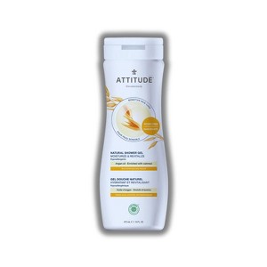 Attitude Natural Care Shower Gel Argan Oil Soothes And Protects - 16 oz - Nature's Gentle Embrace For Skin That Feels Protected - 1 of 3