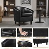 Yaheetech Set of 2 Faux Leather Club Chair, Contemporary Style for Living Room, Bedroom, Reception Room - 4 of 4