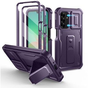 Dexnor for Samsung Galaxy A26-5G Case, [2 Front Frame] [Built-in Magnetic Slide Camera Cover & Kickstand] Shockproof Phone Case, 6.7 inch - 1 of 3