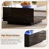 NicBex 27.56 Inch High Gloss Square Coffee Table with 16-Color LED,Center Table for Living Room,Bedroom - 4 of 4