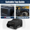 Unique Bargains SUV Car Cover Fit for Jeep Wrangler JK 4 door 2007-2017 Outdoor Waterproof Sun Dust Wind Snow Protection 210D Oxford - 2 of 4