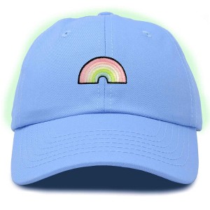 Dalix Robot Embroidered Glow in the Dark Retro Dad Hat Cotton Baseball Cap Adjustable Mens - 1 of 4