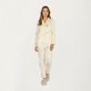 Anna-Kaci Lounge Women's 2-Piece Set Long Sleeve Button Front Top and Relaxed Fit Pants Pajama Set with Moon and Star Print - 3 of 4