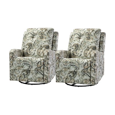 Artful Living Design Diego Swivel Set of 2 Recliners