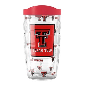 NCAA Texas Tech Red Raiders Overtime Classic Wavy Tumbler - 10oz: BPA-Free Plastic Drinkware - 1 of 3