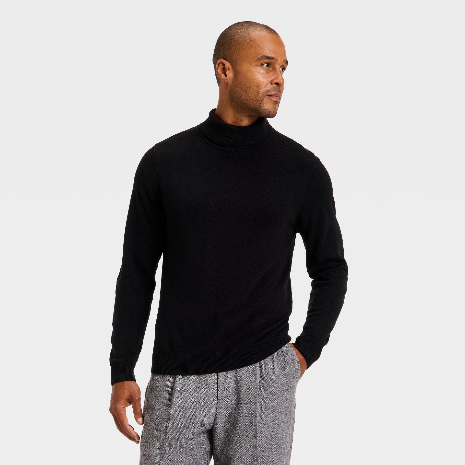 Men's Turtleneck Sweater - Goodfellow & Co™ Black