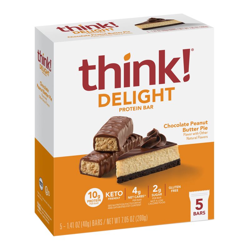 think! Keto Protein Chocolate Peanut Butter Bars, 1 of 20