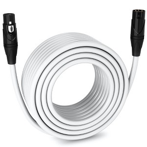 LyxPro 15 ft Red Balanced XLR Cable – 3‑Pin Male‑to‑Female Mic Cord for Studio, Live - 1 of 4