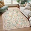 Lahome GST Morris Butterfly Full Coverage Short Pile Velvet Rectangular Indoor Area Rug - 2 of 4