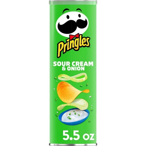 Pringles Sour Cream & Onion Potato Crisps Chips - 5.5oz : Target