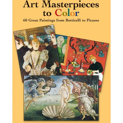 Art Masterpieces to Color - (Dover Art Masterpieces to Color) by  Dover Publications Inc (Paperback)