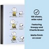 Yoobi 7.5"x9.75" Peanuts Composition Books Wide Ruled with Pen Blue Snoopy Dance, School Supplies - 2 of 4