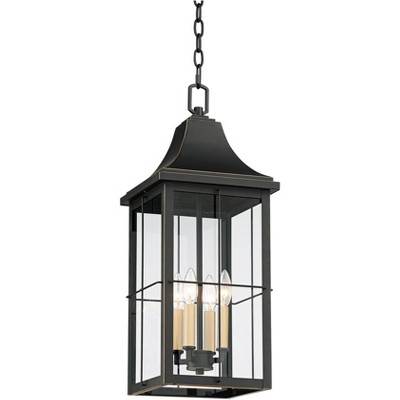 John Timberland Sunderland Vintage Outdoor Hanging Light Black