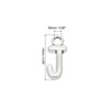 Unique Bargains Metal Bulk Elegant DIY Crafts Jewelry Making Initial Pendant 50 Pcs - 2 of 4