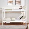 NicBex Bunk Bed with Thick Posts,Wood Bunk Bed Frame with Ladder and High Guardrail for Kids Teens Dorm Rooms - 2 of 4