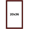 PosterPalooza | Weathered Red Picture Frame - UV Acrylic, Foam Board Backing, Hanging Hardware - 2 of 4