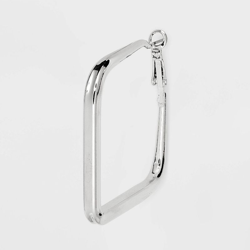 Square Hoop Earrings - Universal Thread&#8482; Silver, 4 of 11