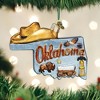 Old World Christmas 3.0 Inch State Of Oklahoma Sooner Cowboys Tree Ornaments - 3 of 3