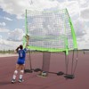 VEVOR Volleyball Training Net System, Freely Height-Adjustable Practice Equipment with Ball Return, 8x11ft Portable Net Station, Black&Green - 2 of 4