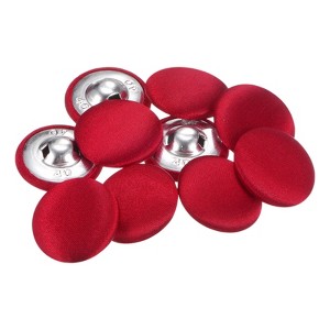 Unique Bargains Blouses Sweater Round Aluminum Cotton Fabric Cloth Covered Buttons 10 Pcs - 1 of 4
