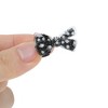 Unique Bargains Base X-Shaped Bow Shoelace Charms Black 1 Pair - 3 of 4